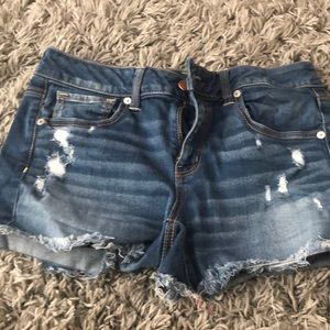 American eagle stretchy denim shorts